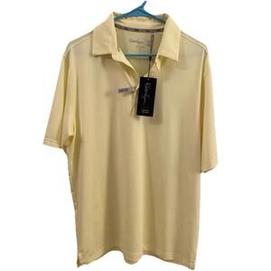Walter Hagen Men's 11 Majors NEW Yellow Golf Shirt Size Medium With Tags